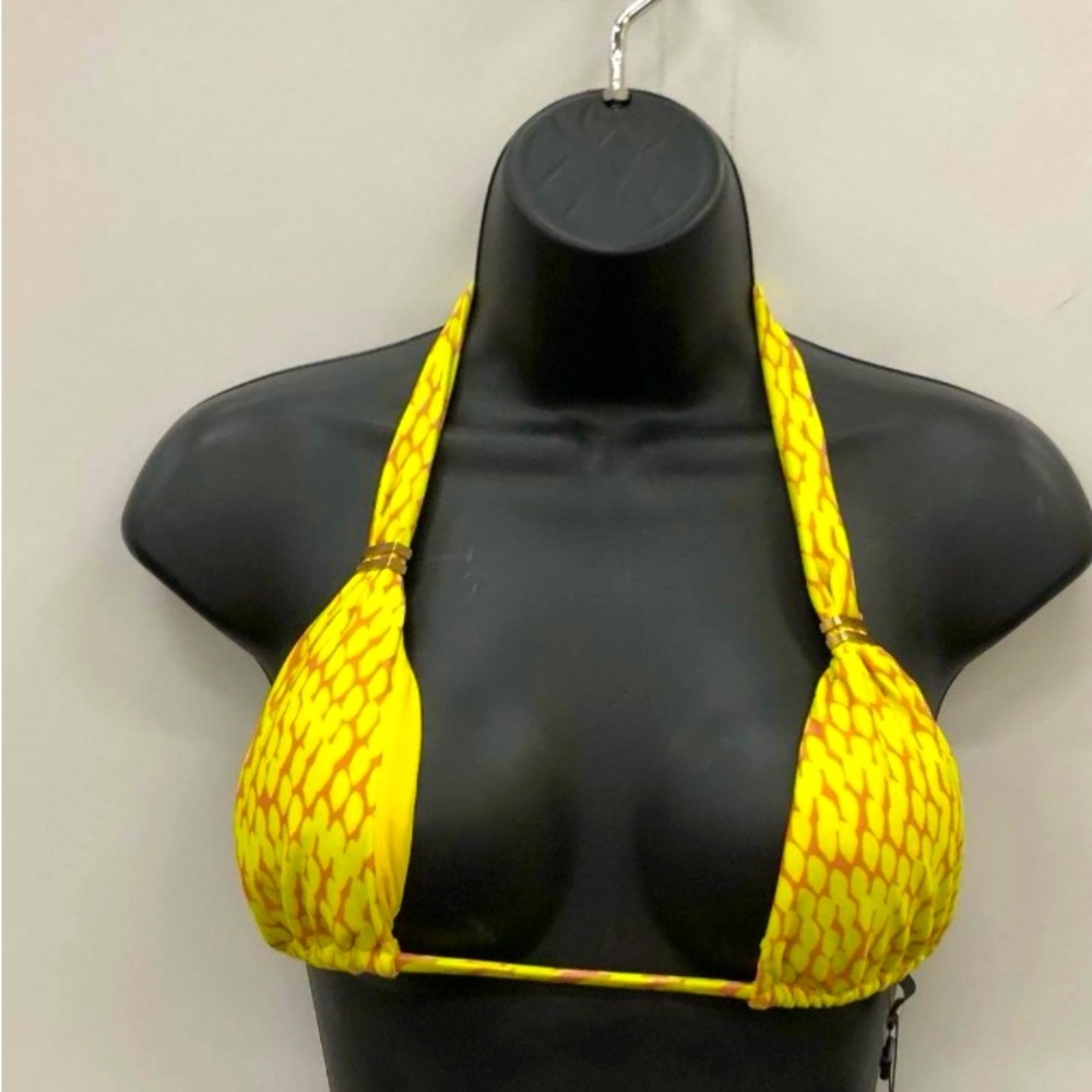 ☀️🥰VIX Paula Hermanny women Yellow Bikini Top Small New with tags ❤️